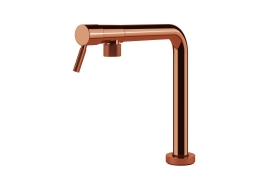 Collapsible polished copper faucet with top lever. MARGOT (8524008)