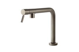 Collapsible brushed faucet with top lever. MARGOT (8524100)