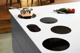 Black modular induction hob, 2x30cm and 2x27cm zones (ICI0401)