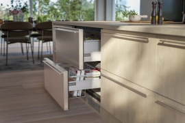 Integrated drawer-fridge with two drawers, W80cm (60000004)