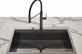 Gun metal sink Milanello workstation. W 81cm. (1034056)