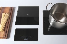 Black modular induction hob plate, 30x30cm (7365300)