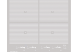 SILD-induktsioonplaat, hall klaas, L 60cm (KI6800.0GR)