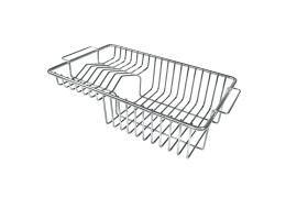 Stainless steel dish rack above sink (8100201)