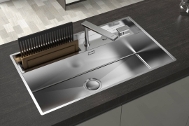 Stainless steel sink Galante workstation. Flush-mount, W83cm.(3780000)